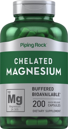 Gecheleerd magnesium, 200 Snel afgevende capsules