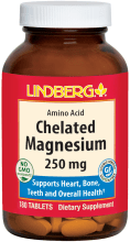 Magnésium chélaté, 250 mg, 180 Comprimés