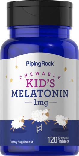 Melatonina masticable para niños, 1 mg, 120 Tabletas masticables