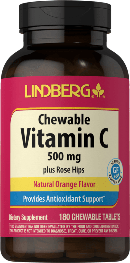 Vitamin C 500 mg Boleh Dikunyah (Oren Semula Jadi), 500 mg, 180 Tablet Boleh Kunyah