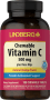 Vitamina C 500 mg para mastigar C (sabor natural de laranja), 500 mg, 180 Comprimidos mastigáveis