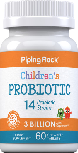 Probiotika für Kinder mit 14 Stämmen und 3 Milliarden Organismen (natürliche Beere), 60 Kautabletten