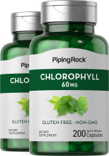 Chlorophyll, 60 mg, 200 Gélules à libération rapide, 2  Bouteilles