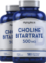 Cholin , 500 mg, 180 Kapseln mit schneller Freisetzung, 2  Flaschen