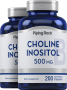 Cholin u. Inositol, 500 mg, 200 Kapseln mit schneller Freisetzung, 2  Flaschen