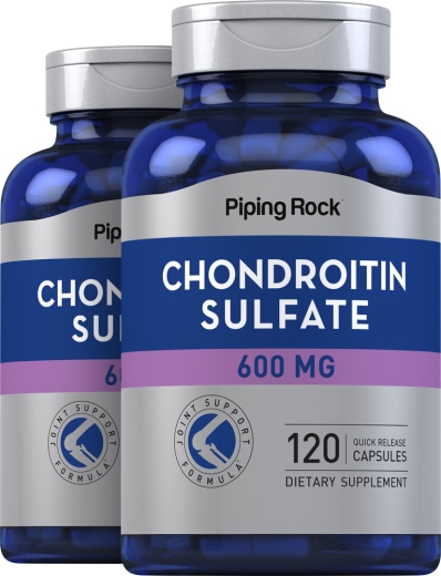 Chondroitin Sulfate, 600 mg, 120 Kapsler for hurtig frigivelse, 2  Flasker