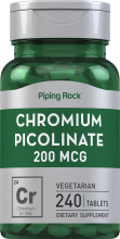 Picolinate de Chromium, 200 mcg, 240 Comprimés