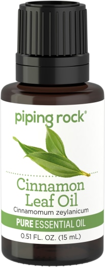 Cinnamon Leaf Pure Essential Oil (GC/MS Tested), 1/2 fl oz (15 mL) Dropper Bottle