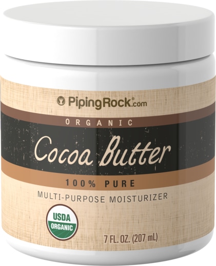 Kakaobutter, 100 % rein (Bio), 7 oz (207 mL) Glas