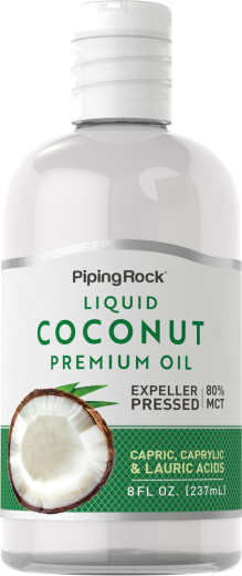 Flytende Premium-kokosnøtteolje, 8 oz (237 mL) Flaske