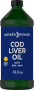 Cod Liver Oil (Natural Lemon), 16 fl oz (473 mL) Bottle