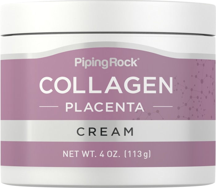 Crème de nuit au collagène et placenta, 4 oz (113 g) Bocal