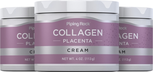 Collagen & Placenta Cream, 4 oz (113 g) Jar, 3  Jars