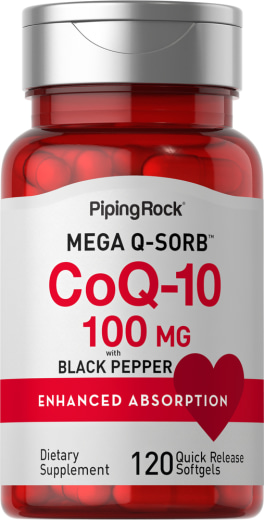 CoQ10, 100 mg, 120 Quick Release Softgels