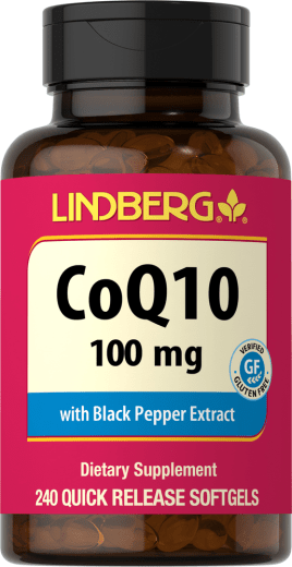 CoQ10, 100 mg, 240 Gels de Rápida Absorção