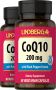 CoQ10, 200 mg, 60 Vegetarische Kapseln, 2  Flaschen