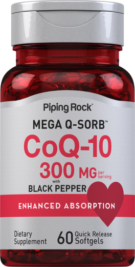 CoQ10, 300 mg, 60 Quick Release Softgels