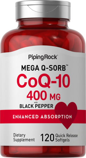 Absorberbart CoQ10, 400 mg, 120 Snabbverkande gelékapslar