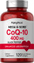 Absorberbar CoQ10, 400 mg, 120 Softgel for hurtig frigivelse