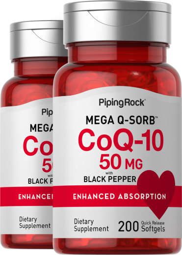 CoQ10, 50 mg, 200 Quick Release Softgels, 2  Bottles