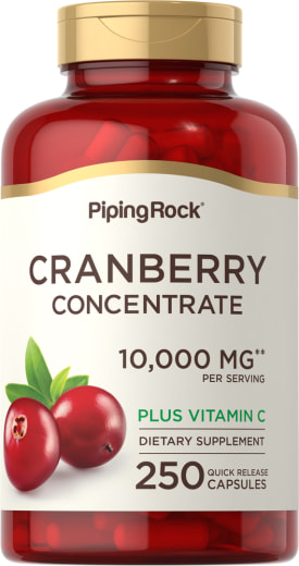 Cranberry Concentrate Plus Vitamin C, 10,000 mg, 250 Quick Release Capsules