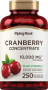 Concentrado de Cranberry com Vitamina C, 10,000 mg (por dose), 250 Cápsulas de Rápida Absorção