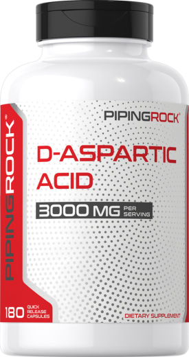 D-Aspartic Acid, 3000 mg, 180 Quick Release Capsules