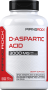 Ácido D Aspártico, 3000 mg (por dose), 180 Cápsulas de Rápida Absorção