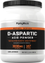D-aspartiskt syrepulver, 3000 mg, 500 g (17.64 oz) Flaska