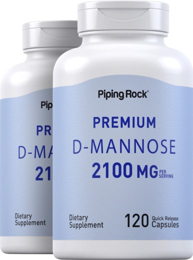 D-Mannose, 2100 mg, 120 Quick Release Capsules, 2  Bottles