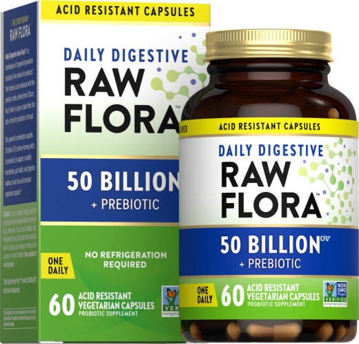 Daily Digestive Probiotic - 50 Billion CFU, 60 Vegetarian Capsules