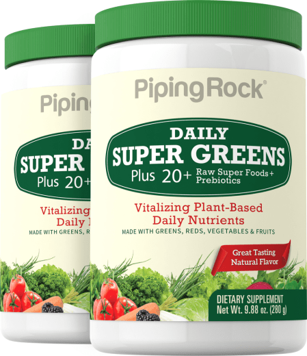Super supplemento in polvere giornaliero alle verdure (Biologico), 9.88 oz (280 g) Bottiglia, 2  Bottiglie