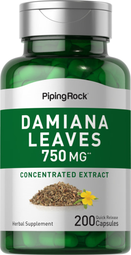 Damianalevél , 750 mg, 200 Gyorsan oldódó kapszula