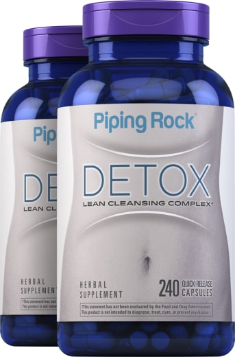 Detox slank reinigend complex, 240 Snel afgevende capsules, 2  Flessen