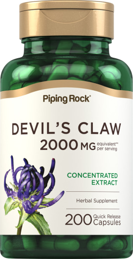 Duivelsklauw , 2,000 mg (per portie), 200 Snel afgevende capsules