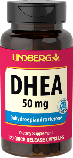 DHEA , 50 mg, 120 Cápsulas de liberación rápida