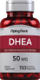 DHEA , 50 mg, 150 Cápsulas de Rápida Absorção