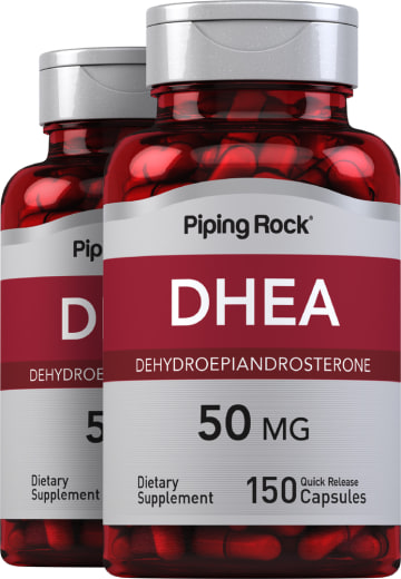 DHEA, 50 mg, 150 Quick Release Capsules, 2  Bottles