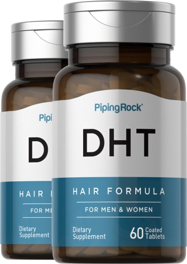 DHT Engelleyici Erkekler ve Kadınlar için, 60 Kaplı Tabletler, 2  Şişeler