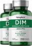 DIM (diindolylmethane), 200 mg, 200 Cápsulas de liberación rápida, 2  Botellas/Frascos