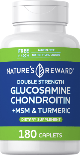 Double Strength Glucosamine Chondroitin MSM Plus Turmeric, 180 Caplets