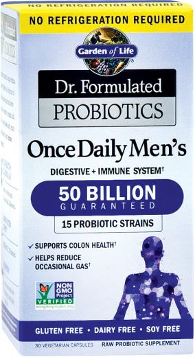 Dr. Formulated Probiotics Once Daily Men's, 50 Billion, 30 Vegetarian Capsules