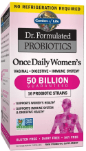 Dr. Formulated Probiotiques pour femmes 1 fois par jour, 50 Milliard(s) de CFU, 30 Gélules végétales