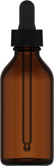 Compte-gouttes en verre 60 ml, 2 fl oz (59 mL) Glass Amber, Compte-gouttes en verre