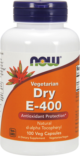 Suchý E- 400 d-alfa tokoferol sukcinát, 400 IU, 100 Vegetariánske kapsuly