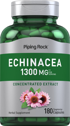 エキナセア, 1300 mg (1 回分), 180 ベジタリアン カプセル