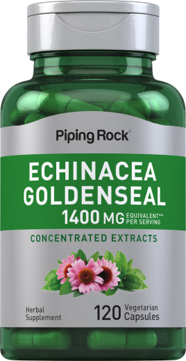 エキナセアゴールデンシール, 1400 mg (1 回分), 120 ベジタリアン カプセル