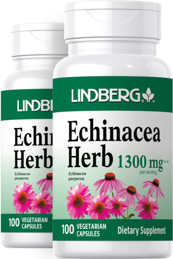 Echinacea Herb, 1300 mg, 100 Vegetarian Capsules, 2  Bottles