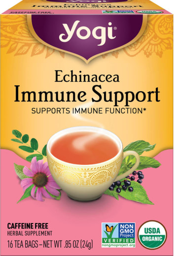Té de equinácea de ayuda al sistema inmunitario, 16 Bolsas de té