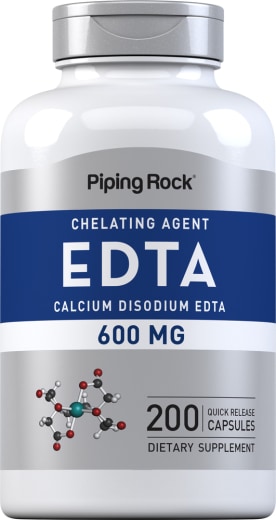 Cálcio dissódico EDTA , 600 mg, 200 Cápsulas de Rápida Absorção